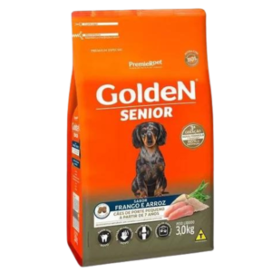 Ração Golden Mini Bits para Cães Senior de Raças Pequenas - 3 KG